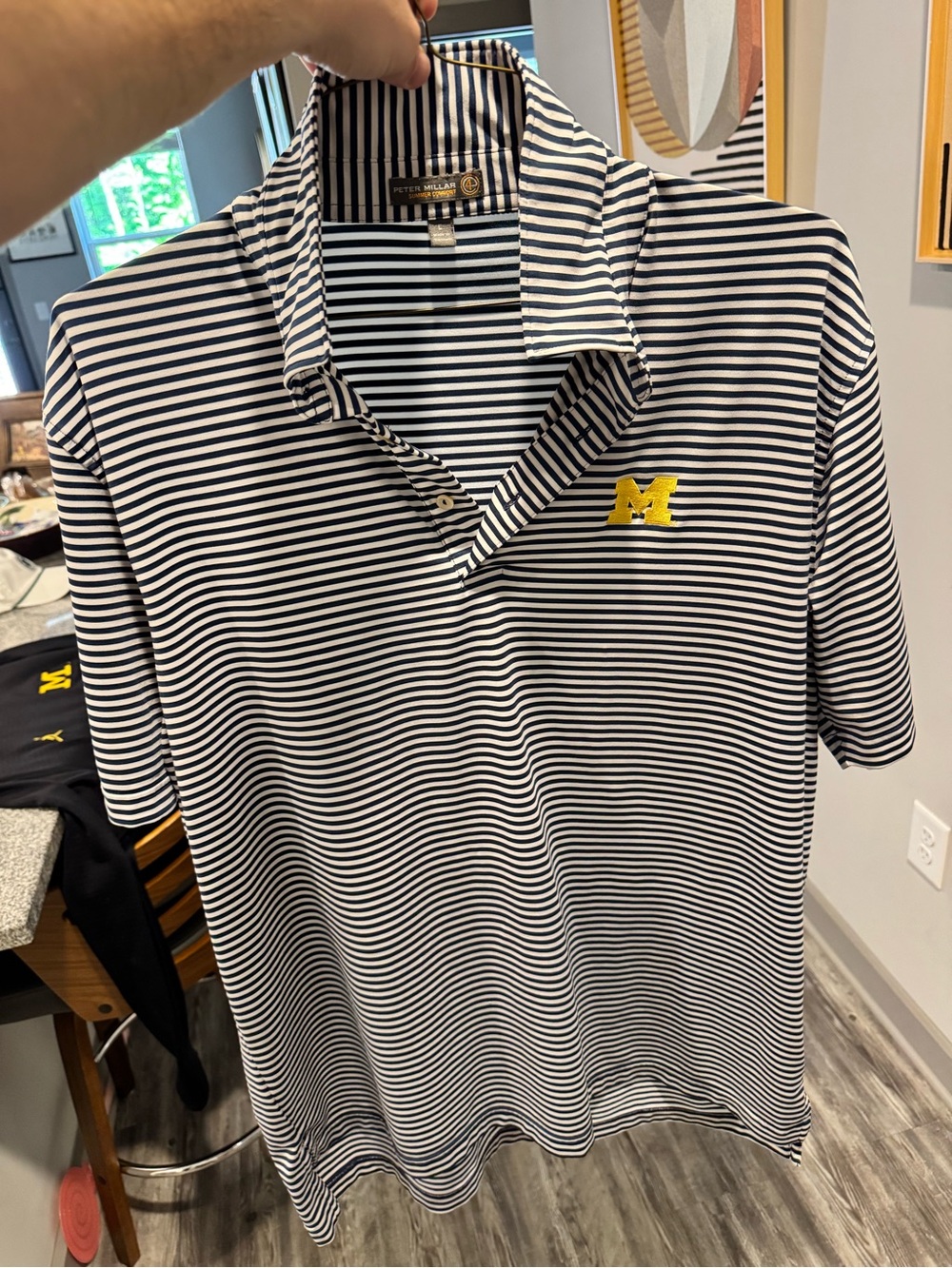 Peter Millar Michigan wolverines golf polo